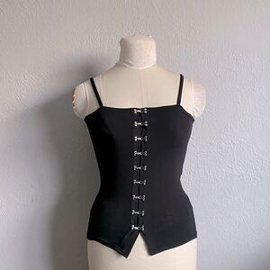 STORETS Renaissance hook & eye tank black size M